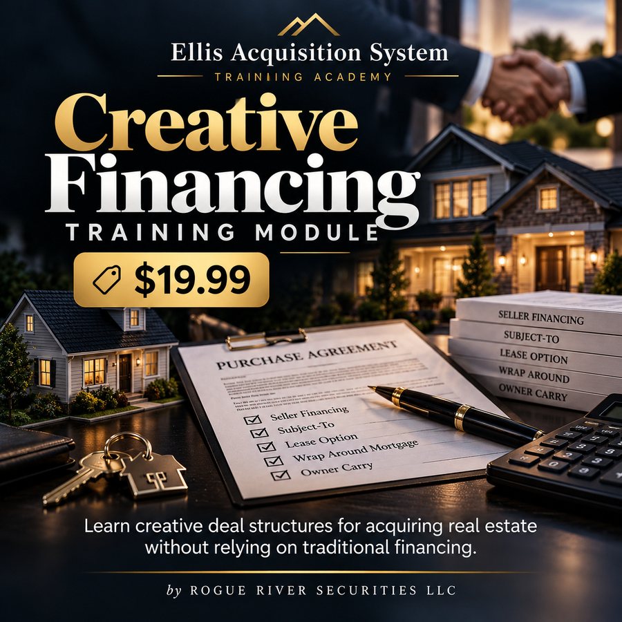 Creative Financing Training Module cover